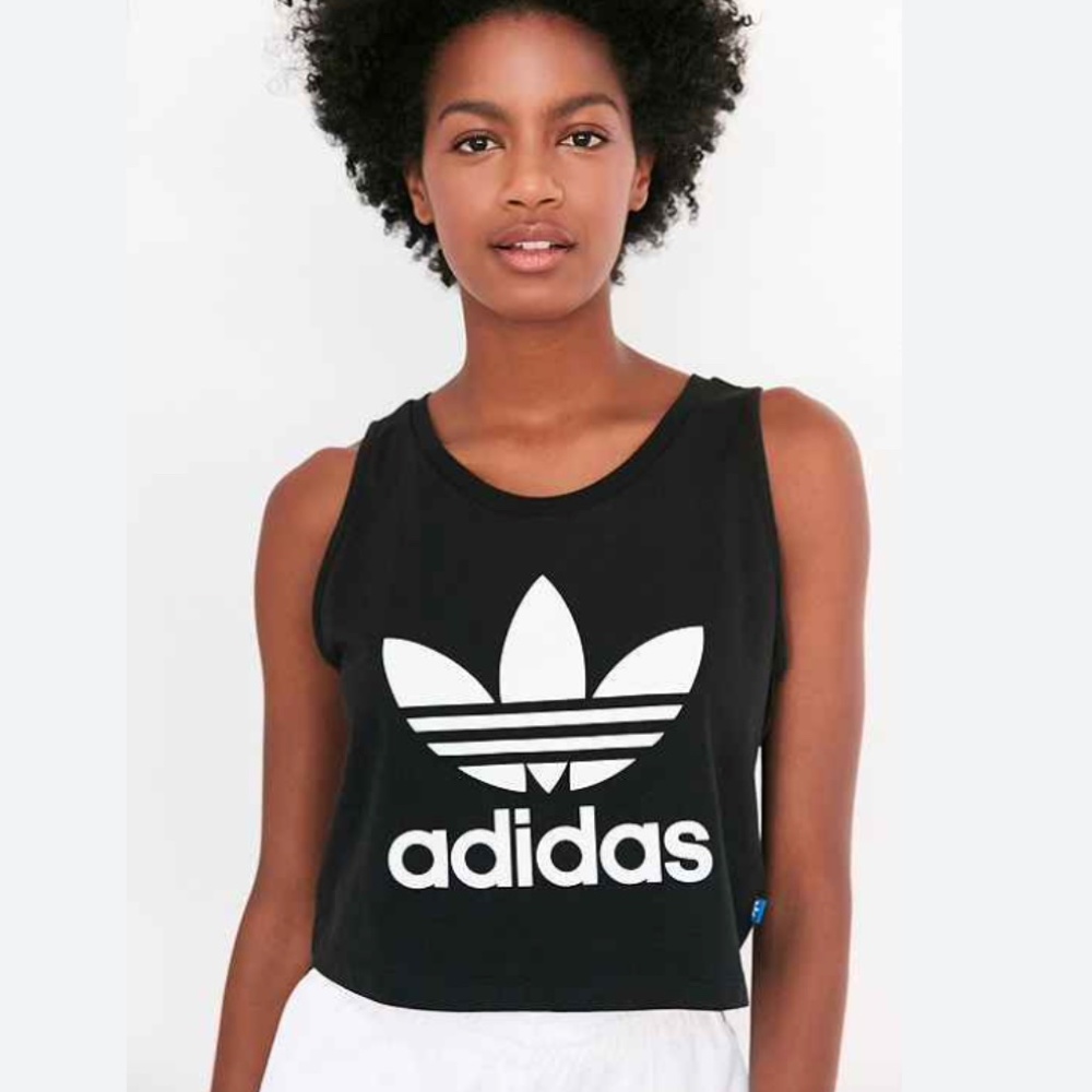 Adidas trefoil crop top